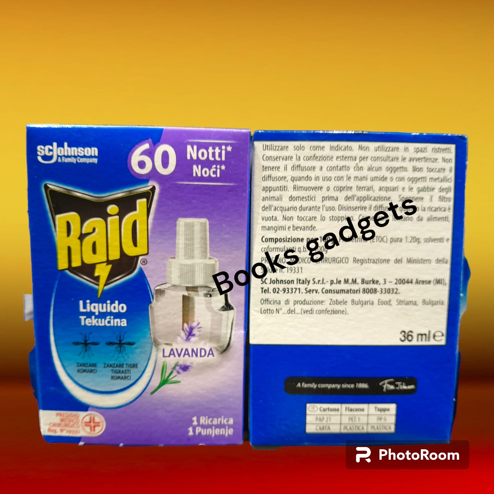 1 pezzo Raid LAVANDA Ricarica Liquida per Diffusore Zanzare Tigre Comuni 60 Notti