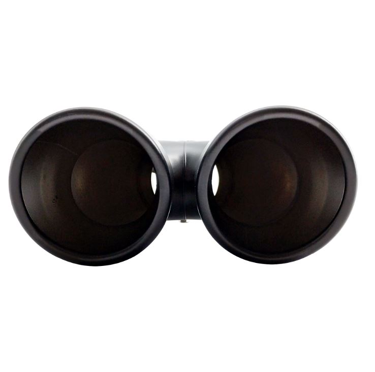 Terminale di Scarico Doppio Inclinato Acciaio Inox Nero Ø Entrata da 34 a 57mm Simoni Racing - immagine 2