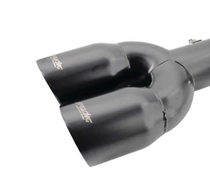 Terminale di Scarico Doppio Inclinato Acciaio Inox Nero Ø Entrata da 35 a 56mm Simoni Racing - immagine 5