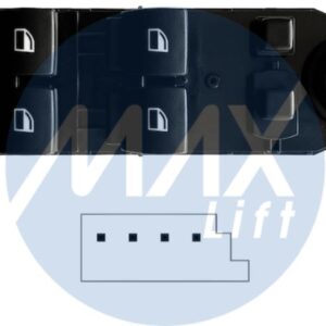 Per Bmw X3 09/2003-10/2010 Pulsantiera Alzacristalli Ant. Sx ,Retr.Ribaltabili Elett.,Alz.Post.Elet., 4 Int. 4pin