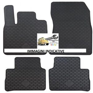Per Nissan Qashqai dal 2021 Set Tappetini in Gomma su Misura Neri di Alta Qualità