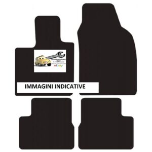 Per Fiat 500 Elettrica dal 2020 Set Tappetini in Moquette su Misura con Battitacco