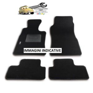 Per Mini 3/5p dal 2014-2024 Set Tappetini in Moquette su Misura con Battitacco