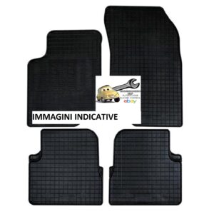Per Jeep Avenger dal 2023 Set Tappetini in Gomma su Misura Neri di Alta Qualità