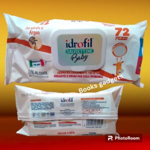 9 Confezioni (648 Salviette) Idrofil Salviettine Baby Detergenti con Estratto di Argan