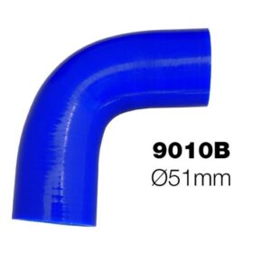 Manicotto Manitor Curva 90° Silicone Blu Rinforzato Kevlar Interno Ø51mm Simoni Racing
