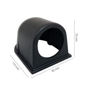 Portastrumenti Orizzontale per Auto Nero con 1 Foro con Ø52mm Simoni Racing