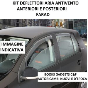 Kit Deflettori Aria Antivento Anteriori+Post Farad per Ford Ranger 4p dal 2023