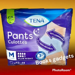 9 Confezioni (108 Pants Tg.M) Tena Plus Night Culotta Assorbente x Perdite Urine