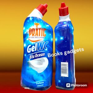 9 Flaconi Pratic Gel Wc BLU OCEAN Profumo Intenso Agisce a Lungo su Pareti Water