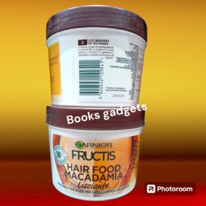 1 Barattolo Garnier Fructis Hair Food Macadamia Maschera Capelli Lisciante