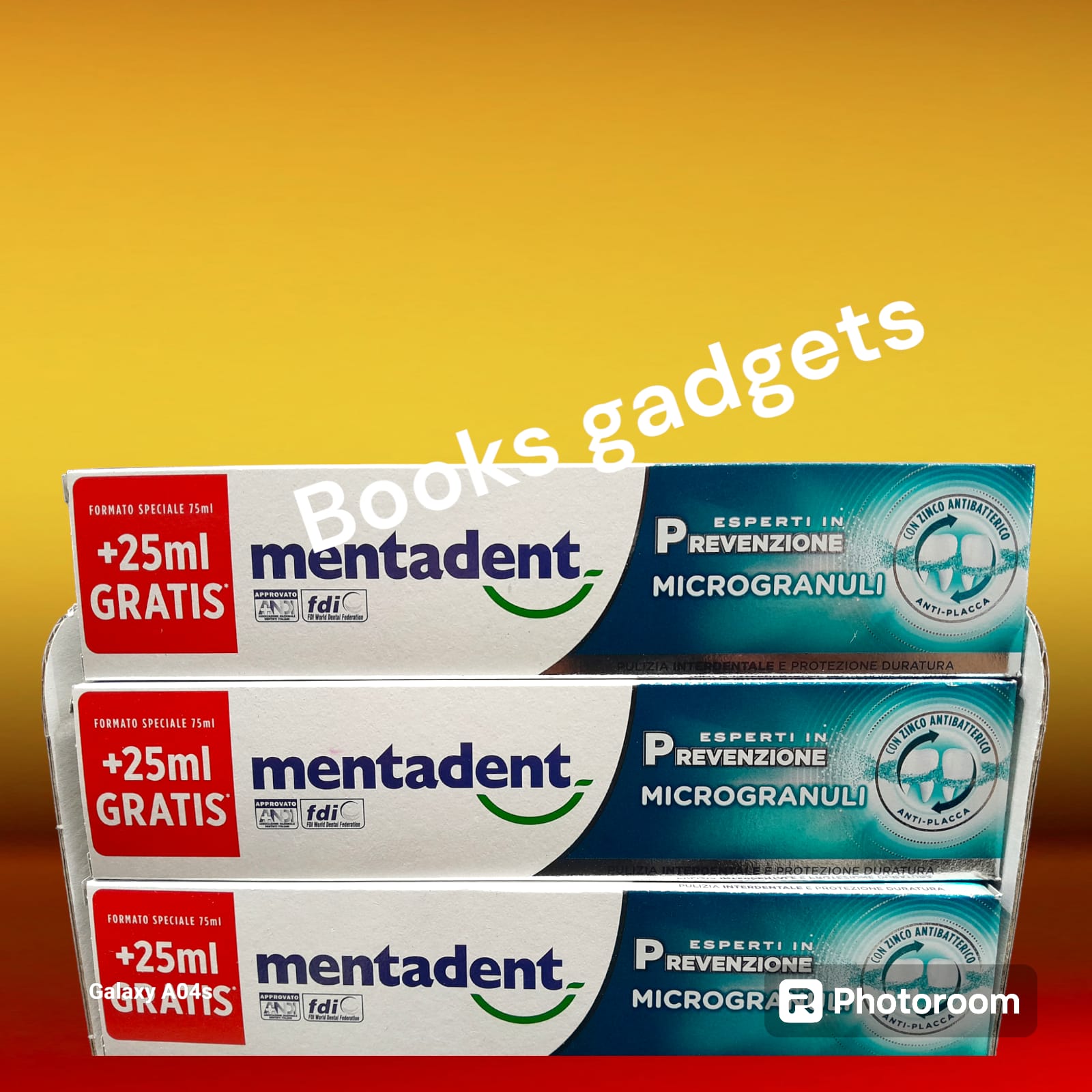 12 pezzi Mentadent Dentifricio Microgranuli Anti-Placca Antibatterico 100ml