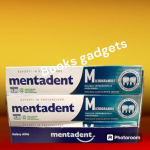6 pezzi Mentadent Dentifricio Microgranuli con Antibatterico 75ml