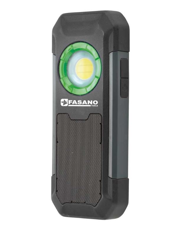 Lampada Ricaricabile a Led con Casse Wireless 150/500 Lumen IP54 164x65x27 mm
