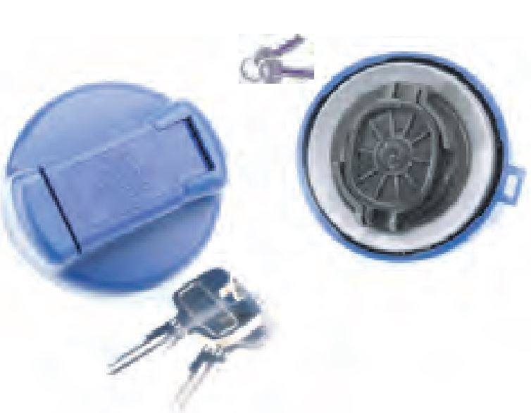 Per John Deere 6215 R Tappo Serbatoio Carburante Ø68 a Baionetta con Chiavi - immagine 4