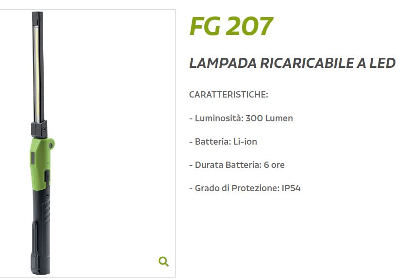 Lampada Ricaricabile a Led 300 Lumen Durata 6h Pieghevole Batteria Li-ion IP54 - immagine 5
