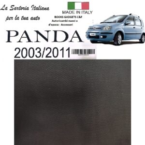 Per Fiat Panda 2003-2011 Serie Fodere Coprisedili Nere Ant/Post. Made in Italy
