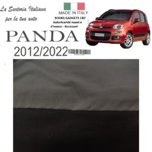 Per Fiat Panda 2012-2022 Serie Fodere Coprisedili Grigio/Nero Ant/Post. Made in Italy