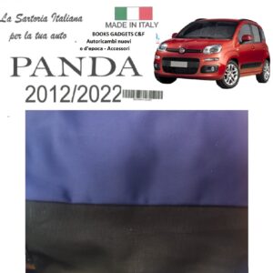 Per Fiat Panda 2012-2022 Serie Fodere Coprisedili Avio/Nero Ant/Post. Made in Italy