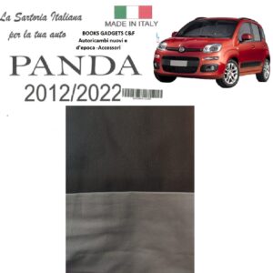 Per Fiat Panda 2012-2022 Serie Fodere Coprisedili Nero/Grigio Ant/Post. Made in Italy