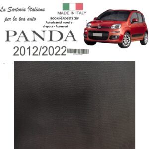 Per Fiat Panda 2012-2022 Serie Fodere Coprisedili Nero Ant/Post. Made in Italy