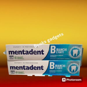 24 pezzi Mentadent Dentifricio Bianchi e Forti con Antibatterico 75ml