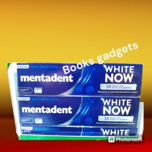 12 pezzi Mentadent Dentifricio White Now Anti-Macchia Denti più Bianchi 75ml