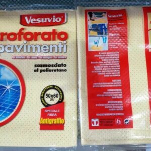 20 pz Vesuvio Microforato Panno Pavimenti Scamosciato al poliuretano 50x60cm