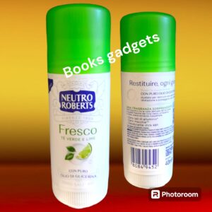 1 Pezzo Neutro Roberts Stick Fresco Tè Verde e Lime 48h Zero Sali Zero Macchie