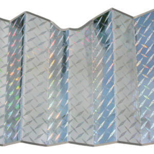 Parasole per Auto X Ray Laminato in Alluminio con Ventose Misure 145x70cm