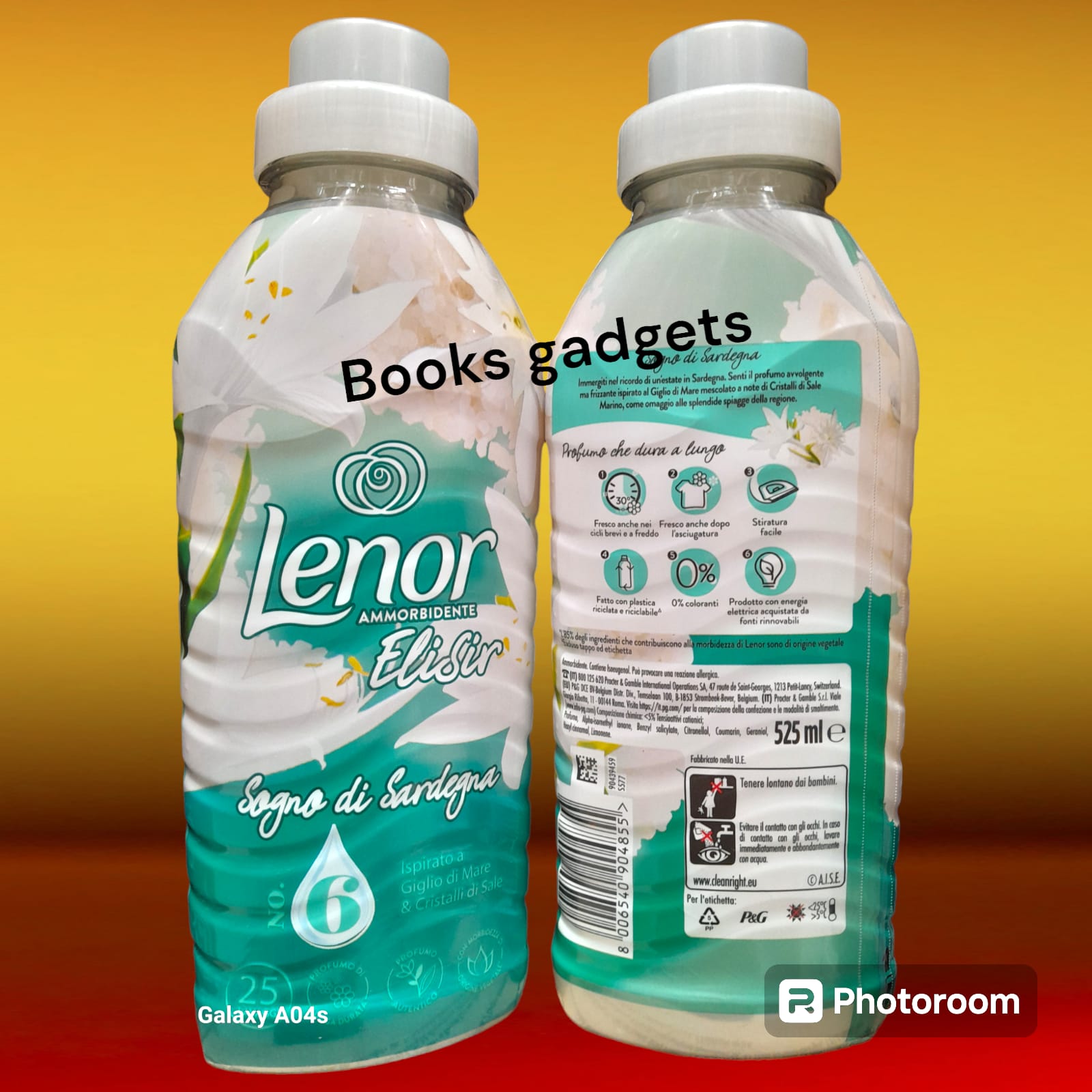 1 Flacone Lenor Ammorbidente Elisir SOGNO DI SARDEGNA Giglio di Mare 525ml