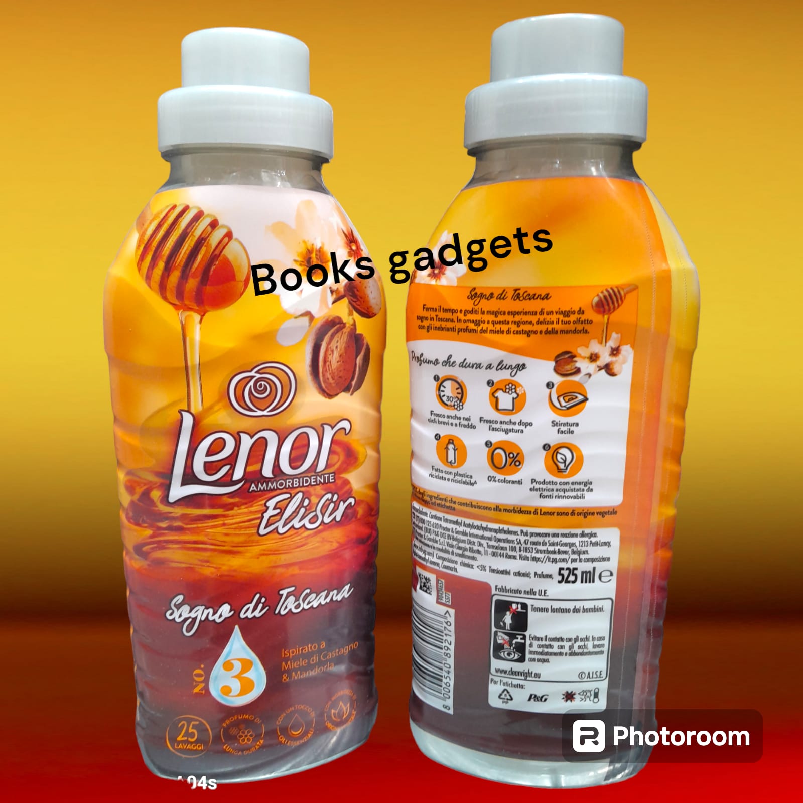 12 Flaconi Lenor Ammorbidente Elisir SOGNO DI TOSCANA Miele di Castagno & Mandorla 525ml