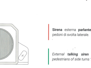 Laserline 922IT Sirena Esterna 12/24V con Messaggio di Svolta Vocale in italiano per Auto Camion