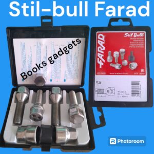 Kit 4 Bulloni Antifurto Bolt 60° con due Chiavi Esagono 17 M12X1,5 Lunghezza 40