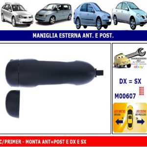 Per Nissan Primera (P12) dal 03/2002 Maniglia Esterna Apriporta Anteriore Dx con Primer