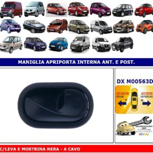 Per Nissan NV400 01/2010-07/2019 Maniglia Interna Apriporta Anteriore Dx Nera