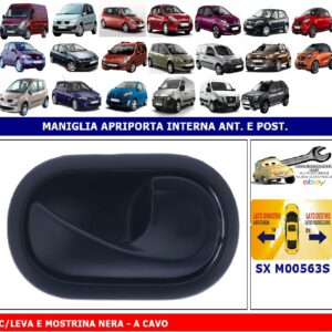 Per Nissan NV400 01/2010-07/2019 Maniglia Interna Apriporta Anteriore Sx Nera