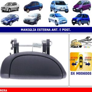 Per Dacia Logan 01/2006-10/2008 Maniglia Apriporta Esterna Anteriore Sx Nera