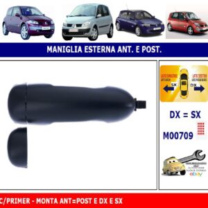 Per Renault Megane 01/2006-09/2008 Maniglia Est. Apriporta Anteriore Dx C/Primer