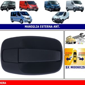 Per Nissan Primastar 04/2001-10/2007 Maniglia Esterna Apriporta Anteriore Sx Nera