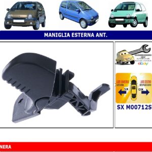 Per Renault Twingo 09/2000-08/2007 Maniglia Esterna Apriporta Anteriore Sx Nera