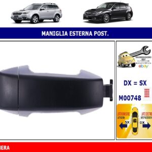 Per Subaru Forester 04/2008-10/2013 Maniglia Apriporta Esterna Posteriore Dx Nera