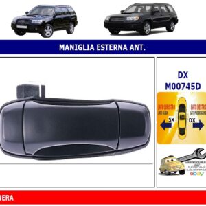 Per Subaru Forester 09/2005-03/2008 Maniglia Apriporta Esterna Anteriore Dx Nera