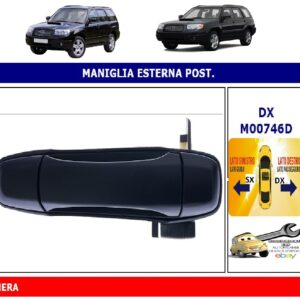 Per Subaru Forester 09/2005-03/2008 Maniglia Apriporta Esterna Posteriore Dx Nera