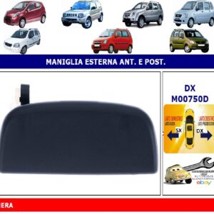 Per Opel Agila 03/2000-02/2002 Maniglia Apriporta Esterna Anteriore Dx Nera