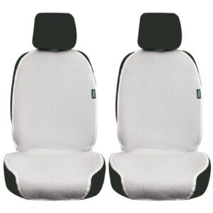 Coppia Schienali Universali Piper Bermuda Grigio in Cotone Imbottito per Auto Furgoni