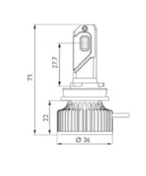 KLB4 COPPIA LAMPADE A LED H11