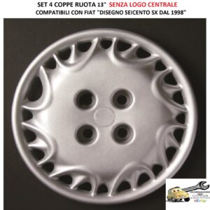 376.13 COPRICERCHI FIAT SEICENTO SX DAL 1998
