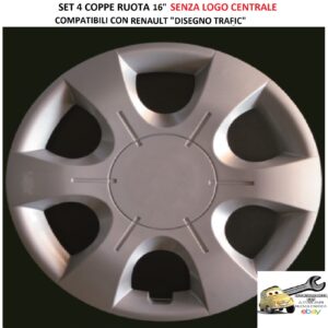 462.16 COPRICERCHI RENAULT TRAFIC 16"