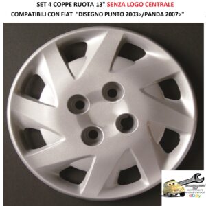 718.13 COPRICERCHI FIAT PUNTO 2003>/PANDA 2007>